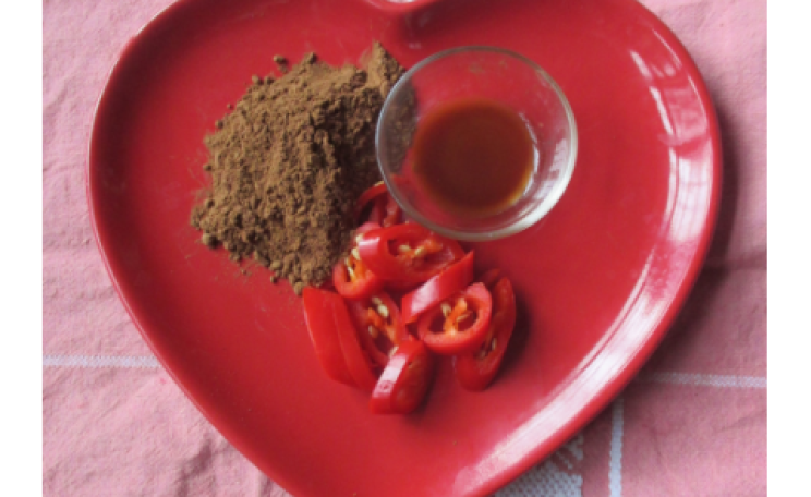 All the ingredients of a hot, spicy Valentine's night. Photo: Annie Levy.