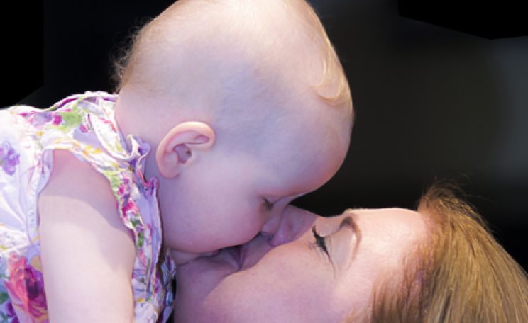 Mother and baby - both vulnerable to even moderate levels of air pollution. Photo:  Kaushal Vaidya via Flickr.com.