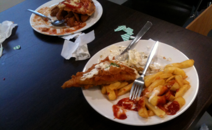 Mmm ... a wholesome freegan breakfast.  Photo: Maria Evrenos.