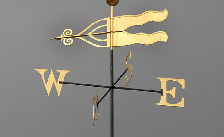 Weather vane, St Helen's Church, Norwich, UK. Photo: LEOL30 via Flickr.com.
