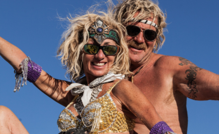 Rediscovering our place in the Universe: a couple at Burning Man 2012, Washoe County, Nevada, USA. Photo: Duncan Rawlinson via Flickr.com.