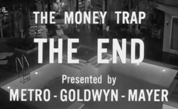 The closing still from The Money Trap (1965). Metro Goldwyn Mayer via marsmet472 / Flickr.com.