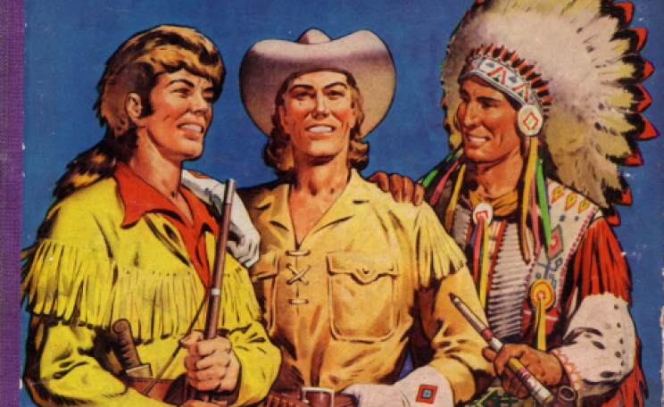 This time, it's for real. Kit Carson Cowboy Annual, 1958, front cover. Photo: Steve Bowbrick via flickr.com.