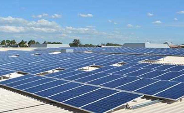A Canadian Solar installation in NSW, Australia - the same company's panels are planned for the jenin Charitable Hospital in Gaza. Photo: Canadian Solar.
