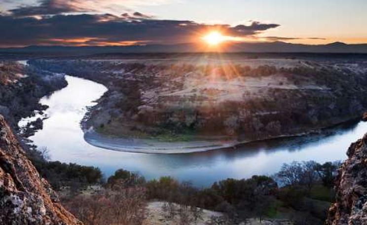Sunset over the Sacramenta River - but how much longer will it be there? Photo: Eric Leslie via Flickr.