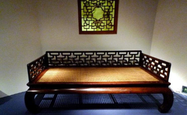 Antique furniture like this Ming era Ta couch in the Shanghai Museum has inspired thousands of 'hongmu' copies among China's rich - and the demand is devouring forests across Southeast Asia. Photo: Gisling via Wikimedia Commons.