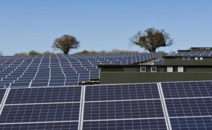 A large-scale solar farm in the UK. Photo: Trillion Fund.