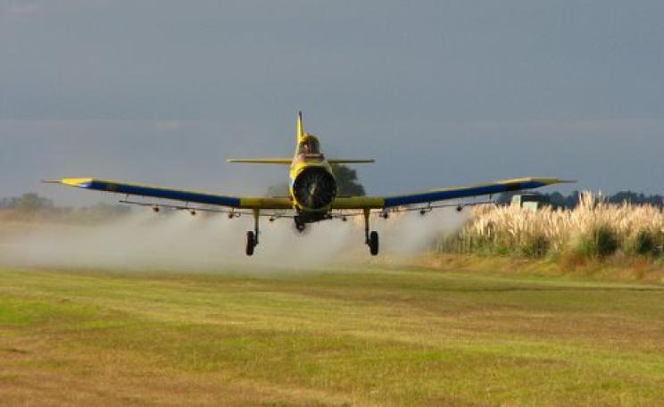 Herbicide use in Argentina has soared with the introduction of GMO crop varieties. Photo: Santiago Nicolau via Flickr.