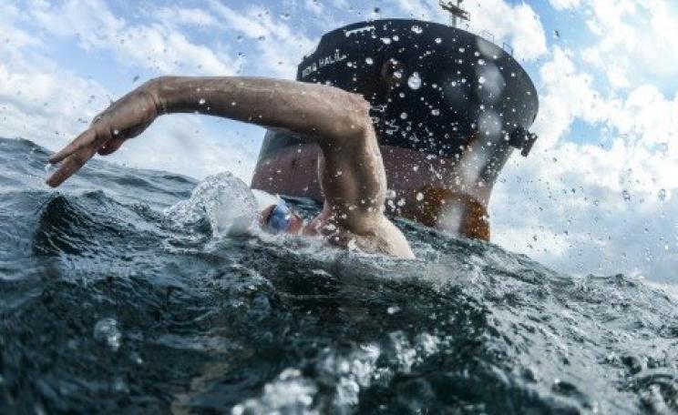 The Black Sea was awash with jellyfish - and very little else. Photo: Lewis Pugh.
