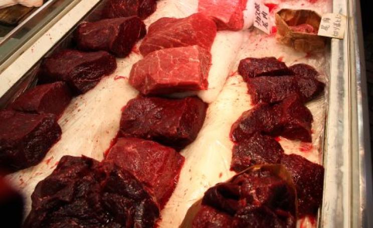 Icelandic fin whale meat on sale in Japan. Photo: EIA.