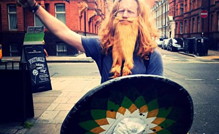 Mighty Thor - arrested by police on the say-so of a British Museum security guard, later released without charge. Photo: BP or not BP?