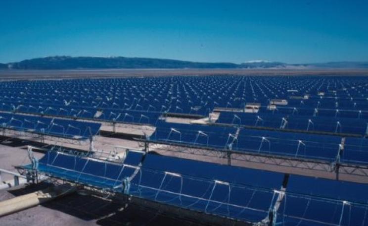 Falling costs make renewables such as solar energy competitive in the US without subsidy. Photo: US Bureau of Land Management via Wikimedia Commons.