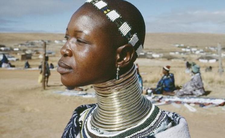 The challenge is to ensure that her voice, and those of millions of other indigenous people, does not get drowned out by economic and political power. A woman from the Ndebele tribe in Kwadlaulale Market, South Africa. Photo: United Nations Photo via Flic