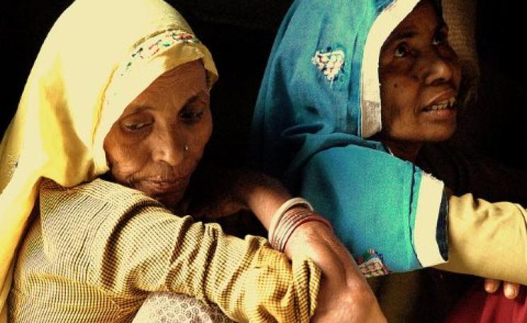 The women of the village of Akbarpura in Alwar District, Rajasthan, have formed a self help microfinancing group. They meet every fortnight and collect money from each of their members on which they give out small loans - for a new buffallo or a water-pum