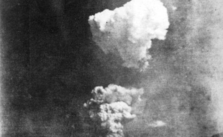 Picture found in Honkawa Elementary School in 2013 of the Hiroshima atom bomb cloud, believed to have been taken about 30 seconds after detonation of about 10km (6 miles) east of the hypocentre. Photo: Honkawa Elementary School / Wikimedia Commons.