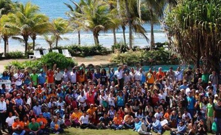 Group photo of delegates to the Isla Margarita Social Pre-COP. Photo: via facebook.com/socialprecop.