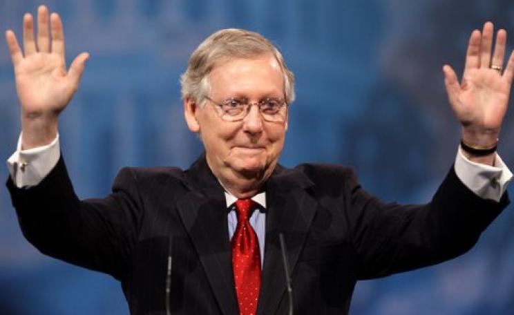 'Don't shoot me - I'm only the Senate Leader!' US Senator Mitch McConnell of Kentucky. Photo: Gage Skidmore via Flickr.