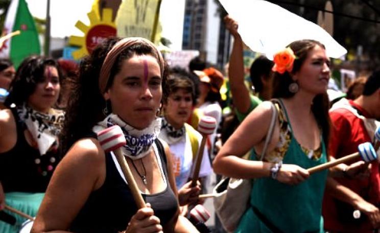 People's Climate March, COP20, Lima, with Christine Milne. Photo: Emma Bull / Green MPs via Flickr.