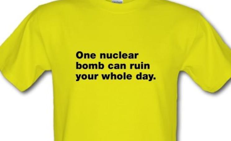 A reminder to conservation scientists: not only can one little nuclear bomb ruin your whole day, it can also wipe out a whole lot of biodiversity.