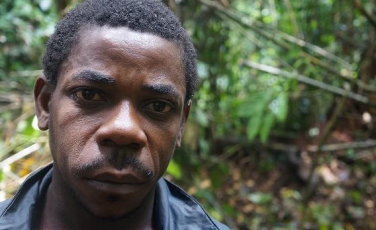 'They beat us at the WWF base. I nearly died.' Baka 'Pygmy', Cameroon. Photo: Survival International.