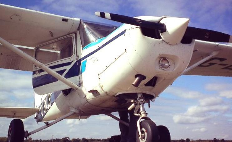 One of the single-engine Cessnas used by the Wildlife Air Service for their marine patrols with The Black Fish. Photo: Marine Air Service.