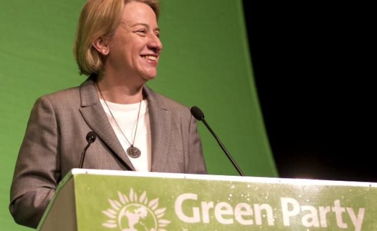 Natalie Bennett, Green Party leader, addressing her party's spring conference. Photo: Daniel Tierney /  Green Party of England & Wales.