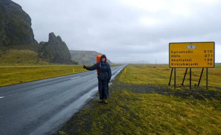 Hitching a ride on Iceland's 1,322km 'Ring Road', which runs right around the island linking most of its population. Photo: Martin Lopatka via Flickr (SS BY-SA 2.0).