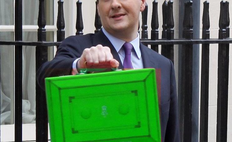 An annual 'natural resource budget' complete with green box? Why ever not! Photo: HM Treasury via Flickr as partially colour-adjusted by TE (CC BY-NC-ND).