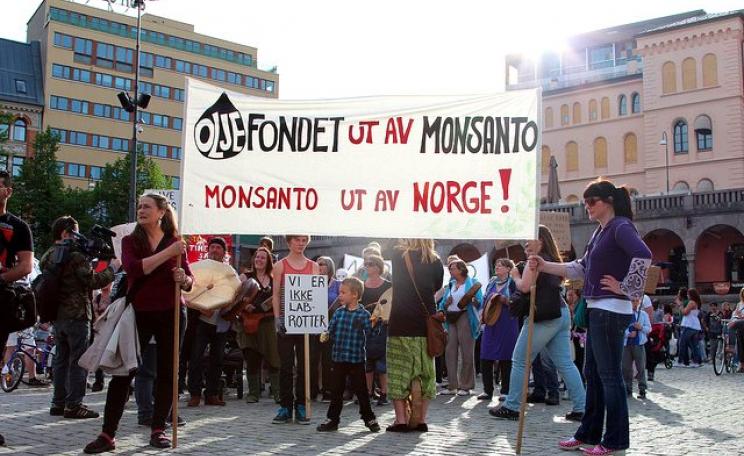 Now these Norwegian protestors against Monsanto are more likely to get their way, following the GMO 'national opt-out' proposals set out by EuroComm. Photo: Caroline Hargreaves via Flickr (CC BY-SA).