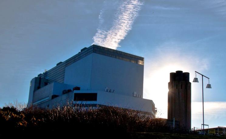 The Hinkley Point nuclear site from the boundary fence near Stolford. Photo: Mark Robinson via Flickr (CC BY-NC).