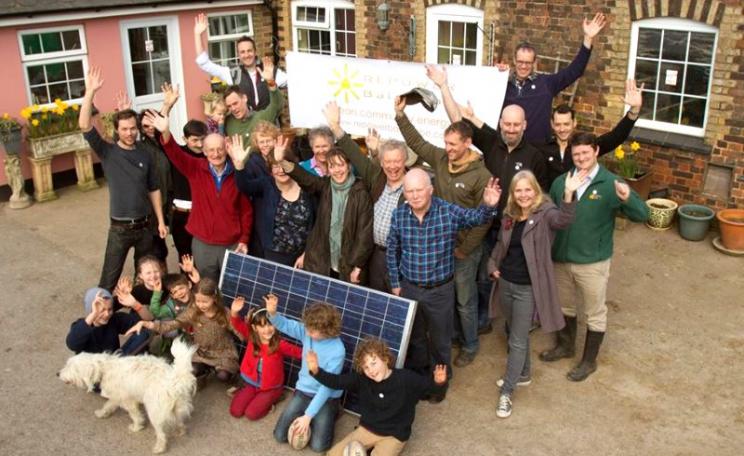 Repower Balcombe members launch their solar coop in April 2014. Photo: RePower Balcombe via Facebook.
