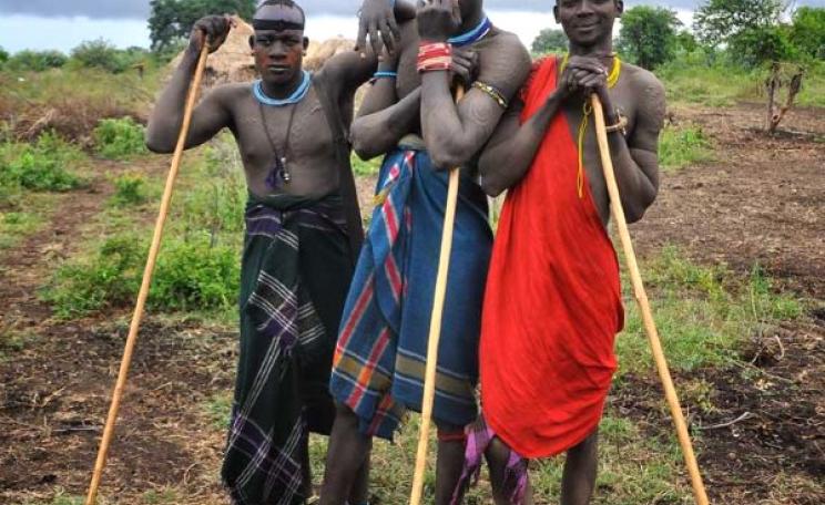 Young Mursi cattle herders. Photo: Rod Waddington via Flickr (CC BY-SA).