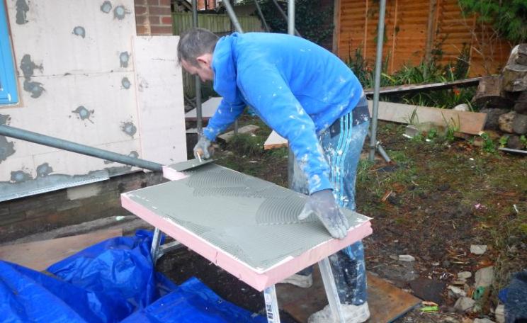 Green deal renovations under way. Photo: Sue Roberts.