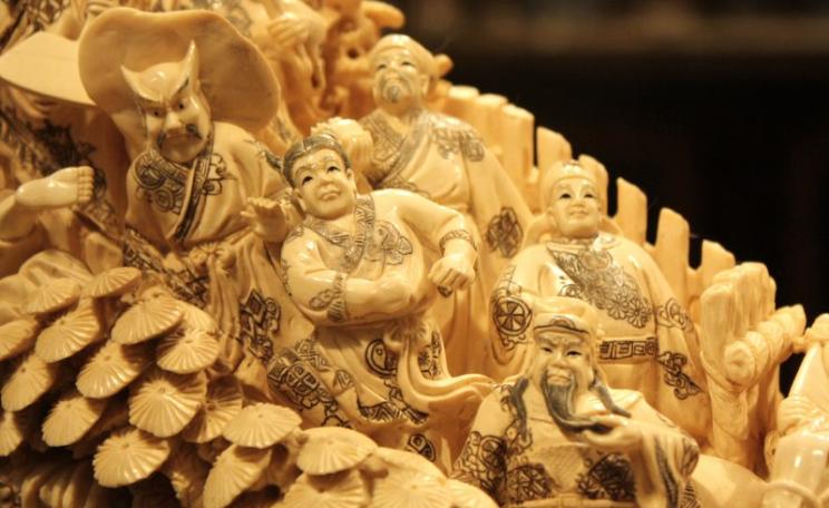 It may not be to your taste, but the trade in mammoth tusk carvings, like this one on show at the Treasure Island Hotel, Las Vegas, is depressing the price of elephant ivory and helping to preserve the species. Photo: Cheryl Q via Flickr (CC BY-NC-SA).