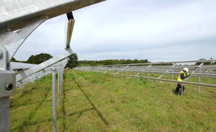 Construction will soon begin at the Fylde solar farm in Lancashire. Toyota Solar Array under construction at Burnaston, UK. Photo: Toyota UK via Flickr (CC BY-NC-ND).