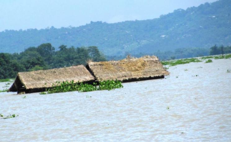 Flooding in Morigaon District, Assam, India, 30th June 2012. Photo: Oxfam International via Flickr (CC BY-NC-ND).