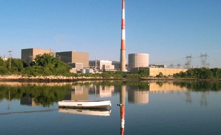 Radioactive emissions from the Millstone nuclear power complex in Waterford, CT are associated with elevated breast cancer incidence in the Long Island Sound Counties. Photo: Dominion Energy vua NRC / Flickr (CC BY-NC-ND).