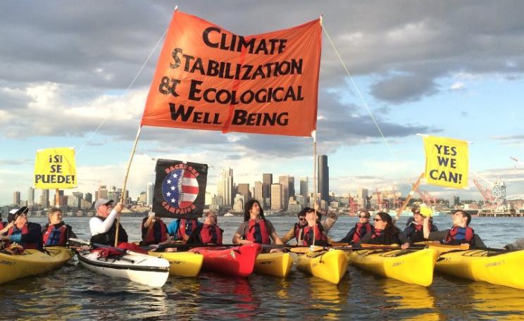 Yes we did! Shell no Kayak Flotilla climate stabilization demo in April 2015. Photo: Backbone Campaign via Flickr (CC BY).
