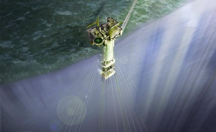 Proposed rig for Statoil's Aasta Hansteen gas field in the Arctic waters of the Norwegian Sea. A pipeline to Norway's coast is now under construction. Photo: Statoil Image Bank / ASA.