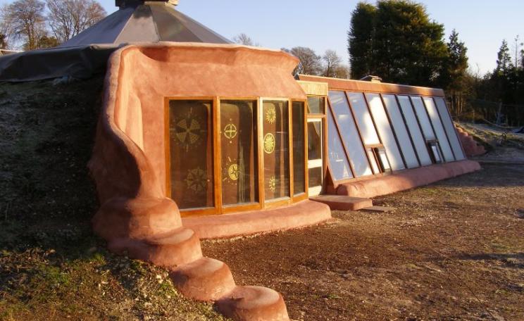 View of the west side of the Brighton Earthship. Photo: Mischa Hewitt.