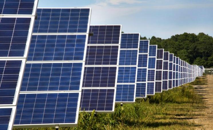 Deep cuts to large scale solar in the UK have put an end to developments like this one: a 32MW solar farm on Long Island, NY, USA. Photo: Brookhaven National Laboratory via Flickr (CC BY-NC-ND).