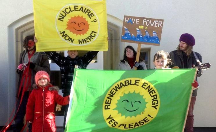 30 protestors from Chard, Ilminster, Glastonbury, Bristol and Shepton Mallet occupied EDFs premises at Cannington Court today, urging EDF to cancel it's long-delayed Hinkley C project. While some protestors scaled a wall and went inside, others blockaded
