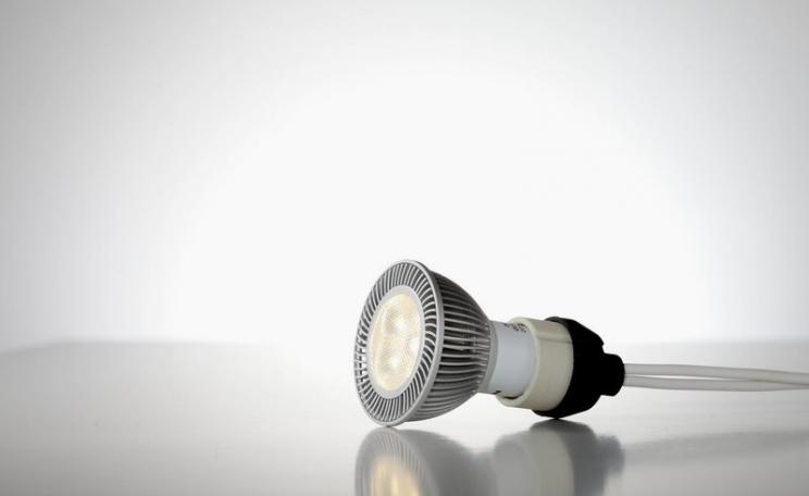Replace your halogen GU10 with an LED version like this one, and cut power demand from 50W to just 5W. Photo: Nicolas von Wilcke / KlaresLicht via Flickr (CC BY-ND).