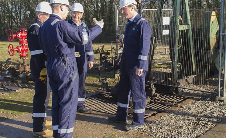 Prime Minister David Cameron visiting an IGas site in Gainsborough on 13th January 2014. Photo: Number 10 via Flickr (CC BY-NC-ND).