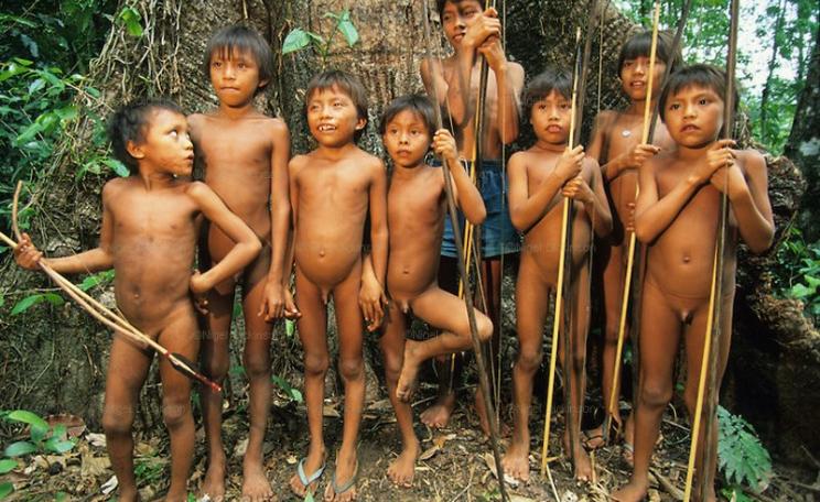 Yanomami children in their forest home - which, with notorious 'Soy King' Bairo Maggi as agriculture minister, is now looking decidedly less secure. Photo: Dung Nguyen via Flickr (CC BY-NC-SA).