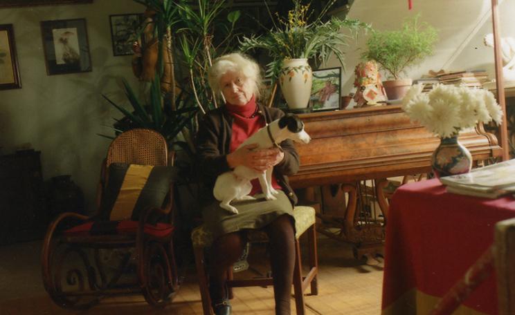 Lady Cranbrook with her dogs