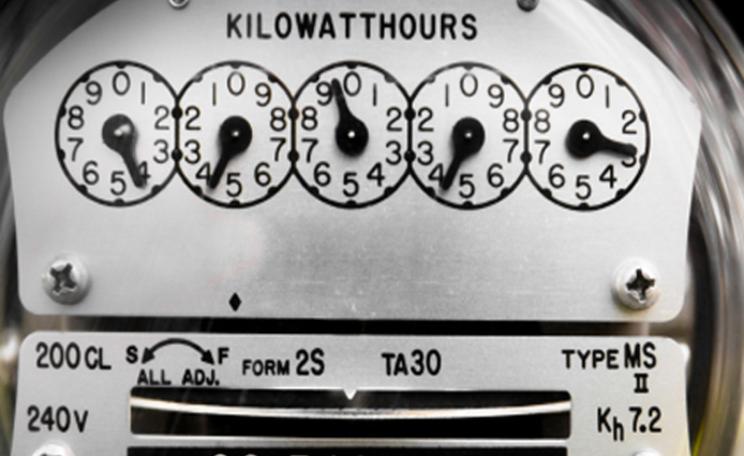 An old electricity meter