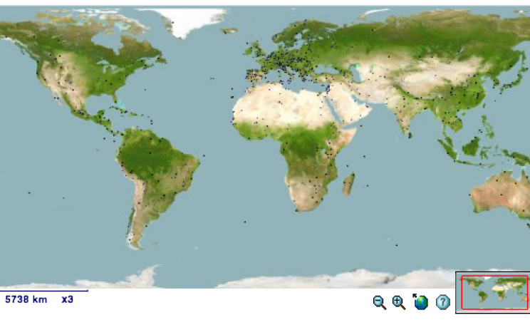 UNESCO World Heritage Site in Danger interactive map