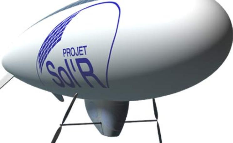 The world's first solar-powered blimp