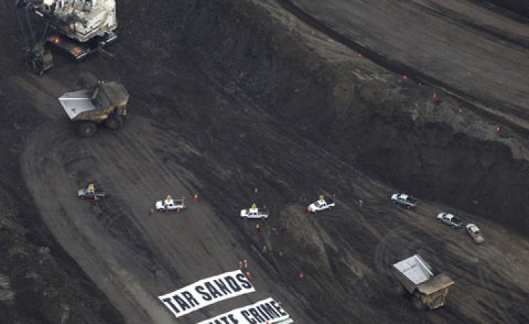 Tar sands protest in Canada